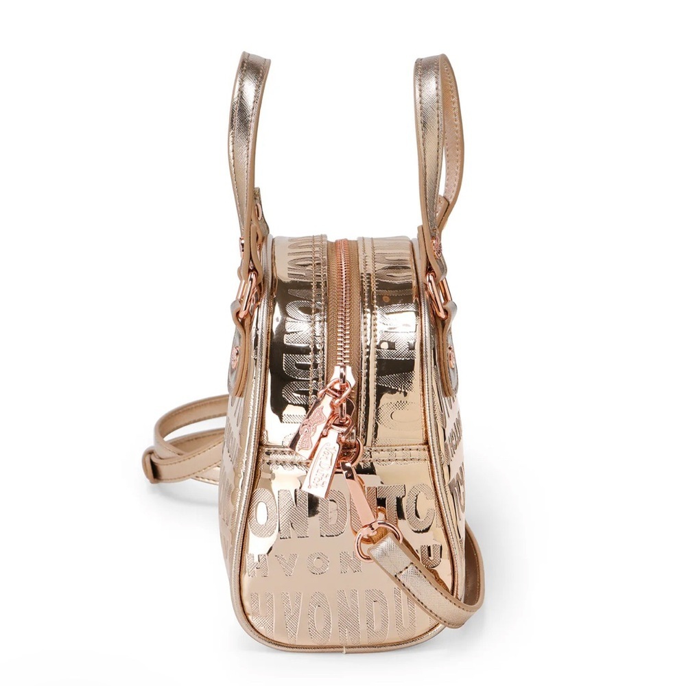 Von Dutch | Rose Metallic Gold Mini Bowling Bag - Picture 5 of 13